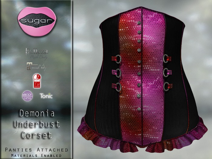 :-:SUGAR:-: Demonia Corset {CANDY}