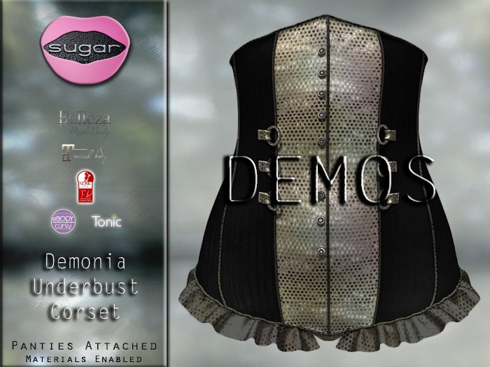 :-:SUGAR:-: Demonia Corset {BRILLIANCE} DEMO