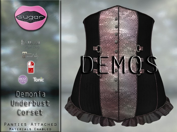 :-:SUGAR:-: Demonia Corset {BLUSH} DEMO