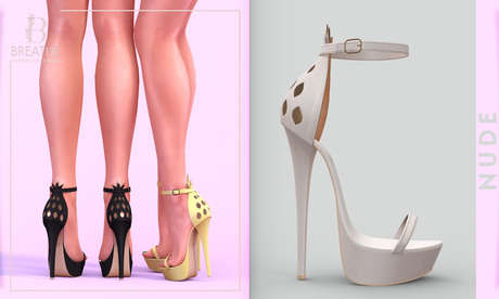 Second Life Marketplace - [BREATHE]-Pineapple Heels-Nude-(for Slink