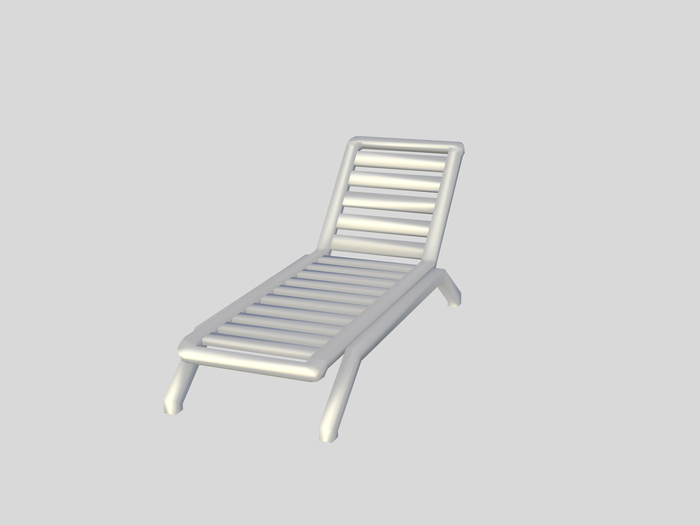 FULL PERM MESH 1LI Head Up Plastic Beach Chaise Lounge Builder's Kit