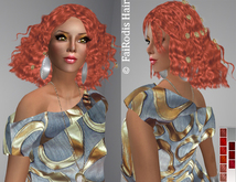 FaiRodis Indina hair LIGHT REDS+glitter spray +rhinestones DEMO pack