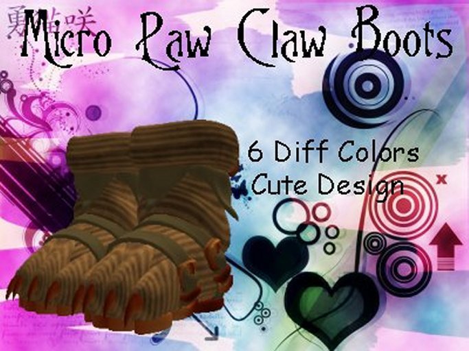 Micro Paw Claw Boots - Orange