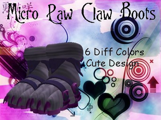 Micro Paw Claw Boots - Purple