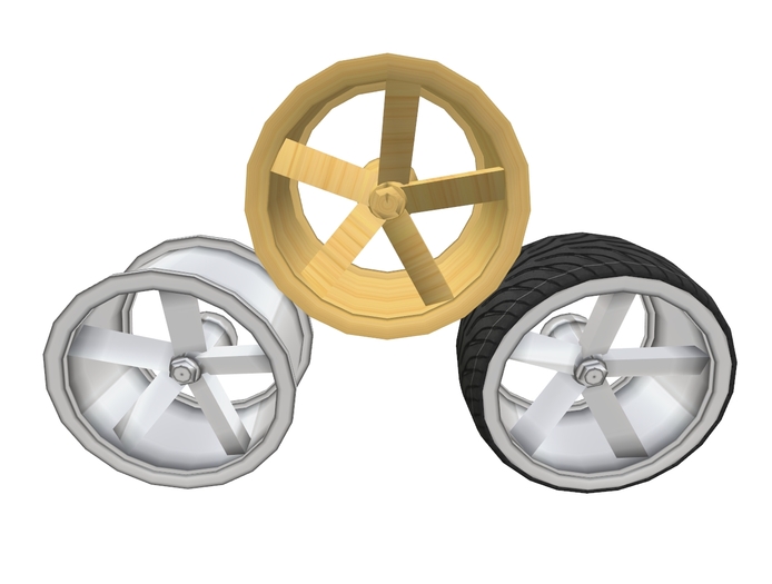 [ADN] Sculpted Wheel rim 4 (FULL PERM with map)