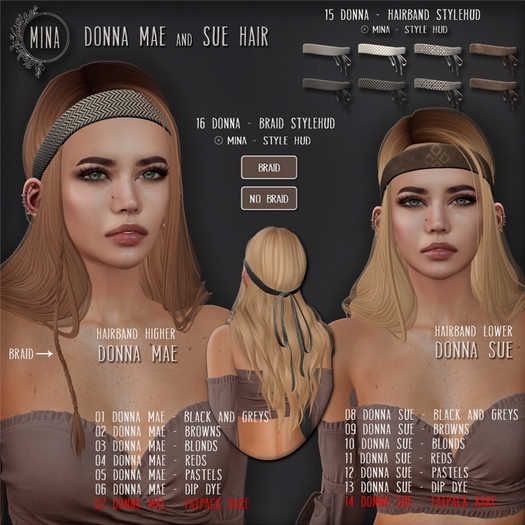 14 - MINA - Donna Sue - All colors RARE