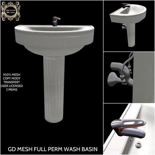 GD MESH FULL PERM WASH BASIN