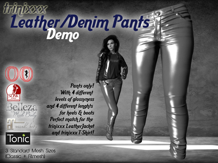 trinixxx Denim/Leather/PVC Pants  DEMO