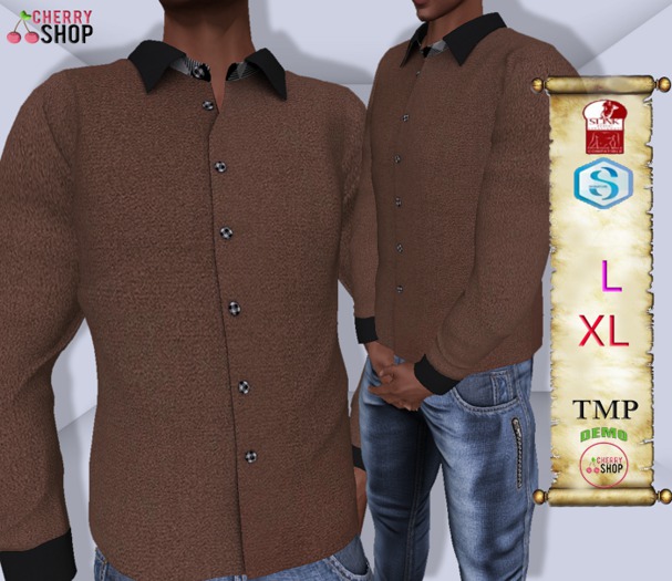 (CHERRY) brown shirt DEMO