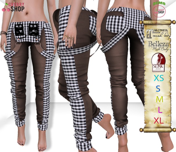(CHERRY) pants with cage DEMO