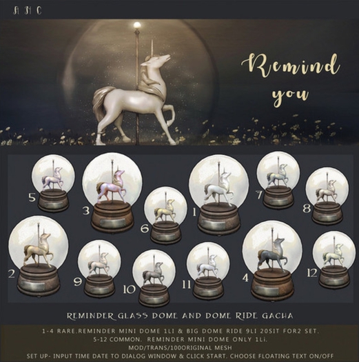 10){anc} remind you. horse dome {choco}