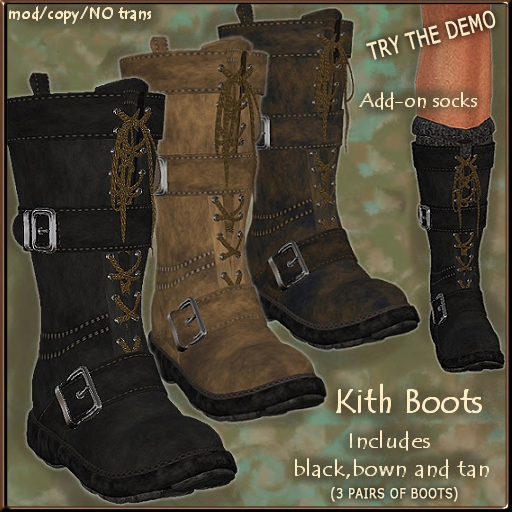 Boots Kith T.E.D. / 3 colors pack