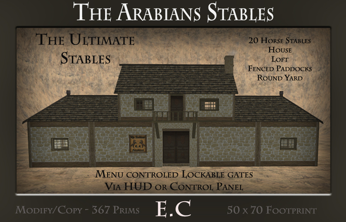  @ HORSE  STABLES ~ MEGA Ranch ~The Arabians Stables  - 