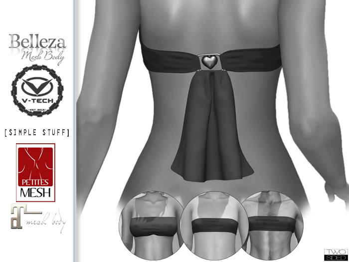 DEMO Wrap chest scarf "Valentin" TwoSided