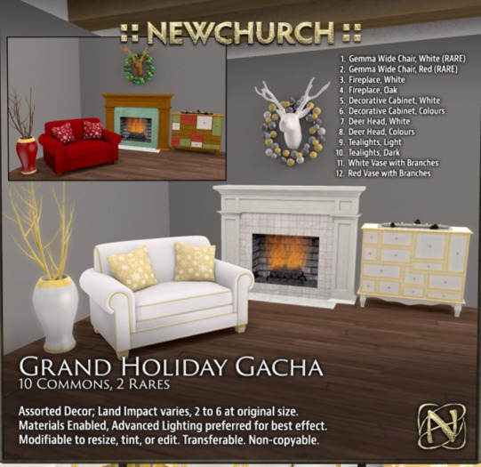 :: N :: Grand Holiday - Gemma Wide Chair, Red RARE