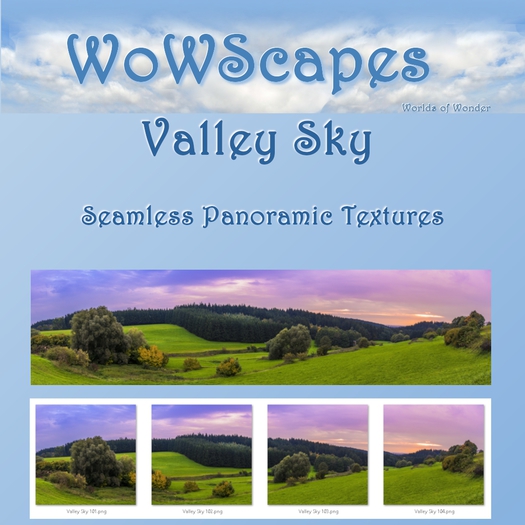 WoWScapes Valley Sky Panoramic Textures - Boxed