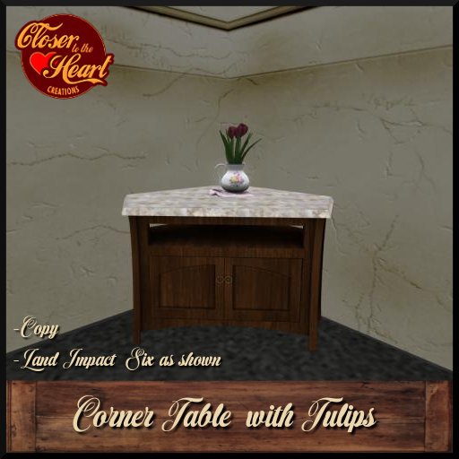Corner Table with Tulips***