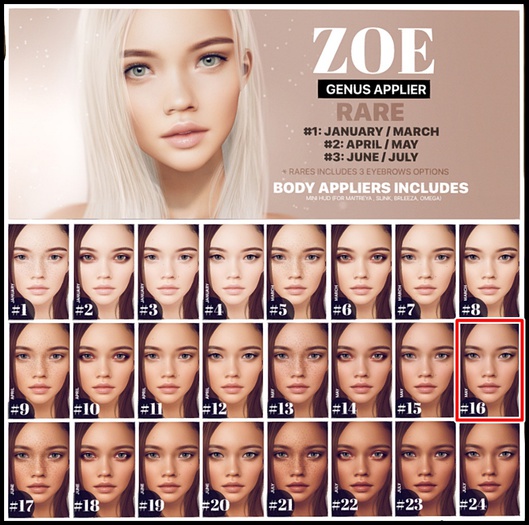 #16  [PUMEC]  -  ZOE  -MAY --- GENUS app.