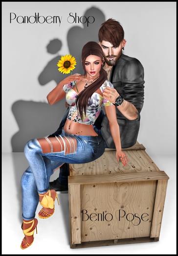 *Pandiberry Shop* Sitting On a Crate - Couple Pose