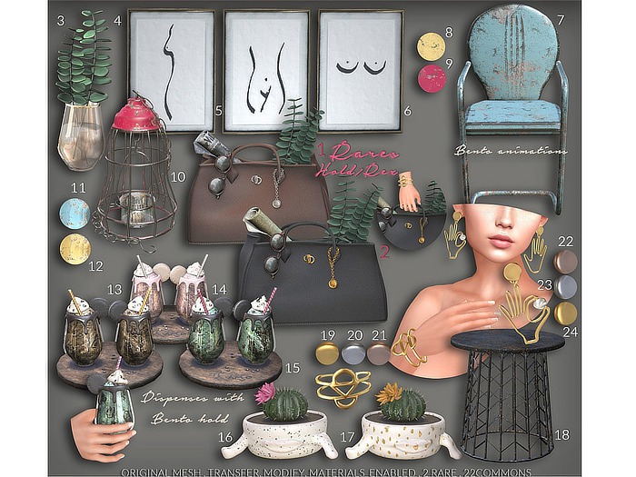 Dahlia - Babylon Eclectic - Abstract Bracelet - Silver 20 (REZ)