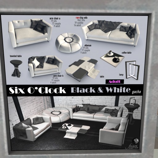 !six o'clock! B&W Table