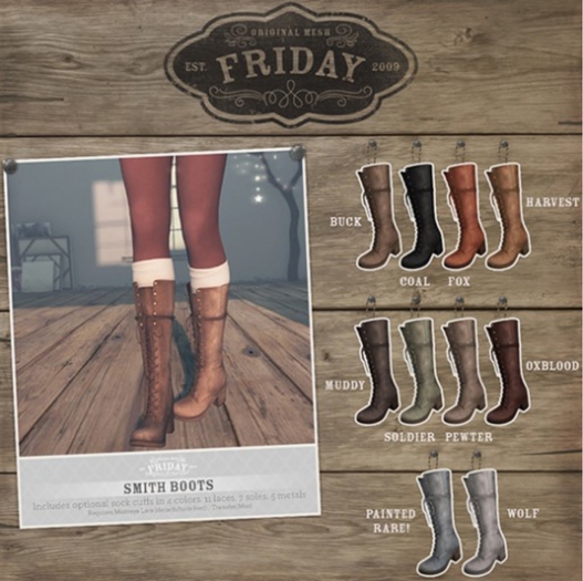 fri. - Smith Boots (Painted) RARE