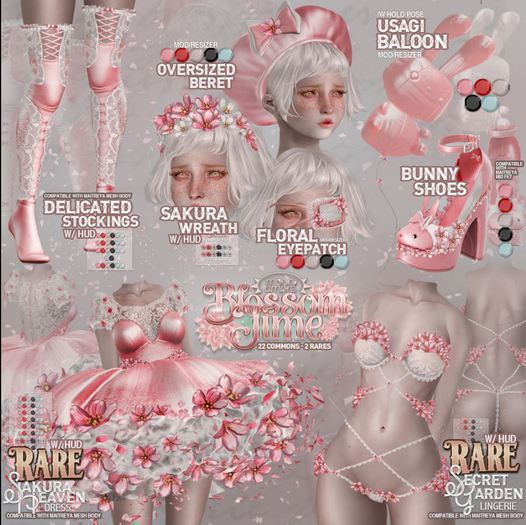 :moon amore: BlossomTime/  Bunny Shoes - Sky