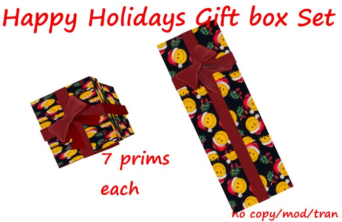 Happy Holidays Gift Box set