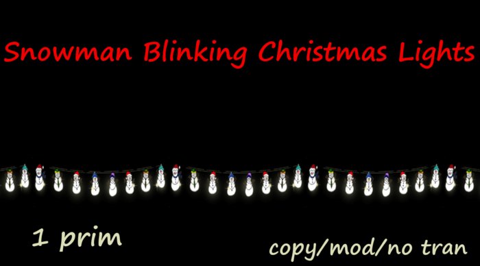 Snowman Christmas lights