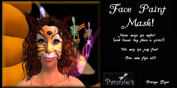 Orange Tiger Paint Mask