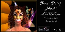 Orange Tiger Paint Mask