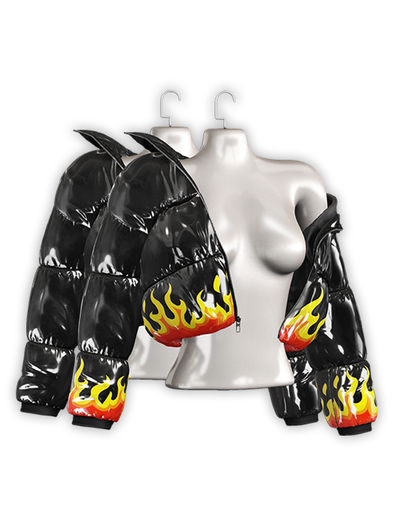 .:villena:. - Vinyl Puffer - Black