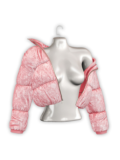 .:villena:. - Crushed Velvet Puffer - Candy
