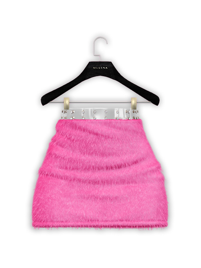 .:villena:. - Fauz Fur Skirt - Barbie