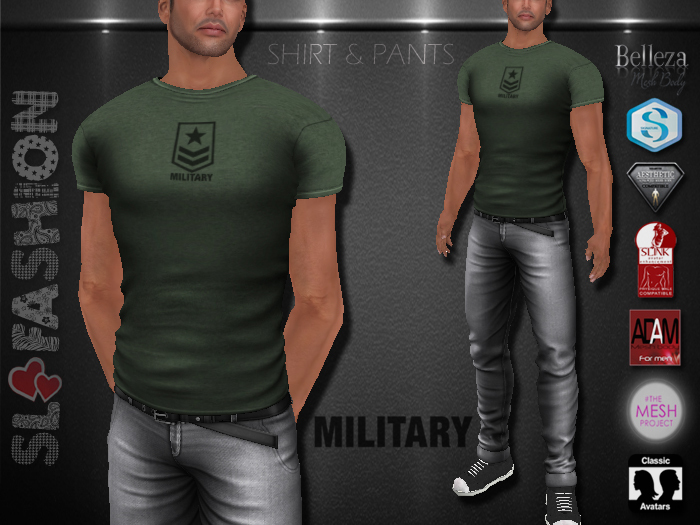 SHIRT & PANTS - MILITARY - 03