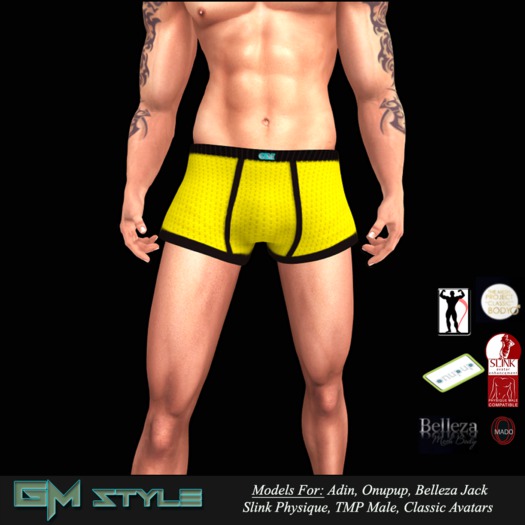 GM Style-Underpants Men's Boxer Briefs * Cotton * #08 {WEAR ME}