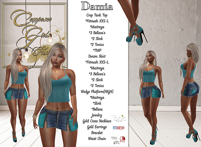 !CGF-*Damia* Complete Skirt Outfit