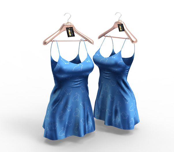 Second Life Marketplace *** Harmonia Blue Easter Dress Maitreya