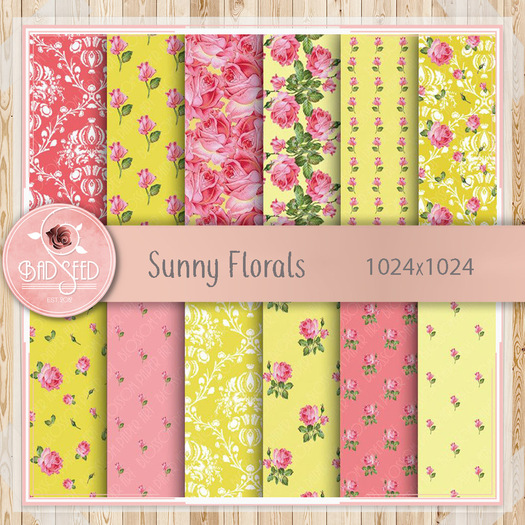 Sunny Floral Textures - WEAR to unpack