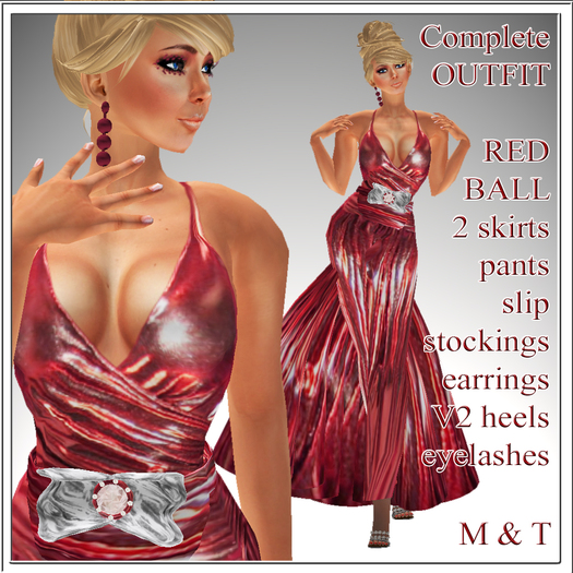EXTRAVAGANT red ball outfit Gown