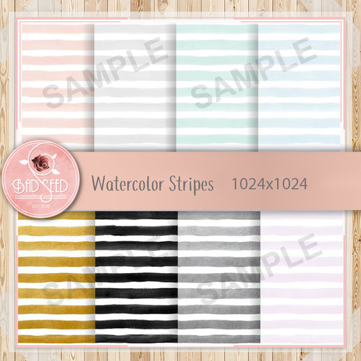 Watercolor Stripes - WEAR to unpack