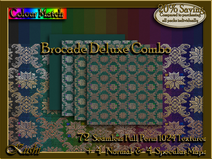 !Kushi! BrocadeDeluxeCOMBO Textures -WearToUnpack