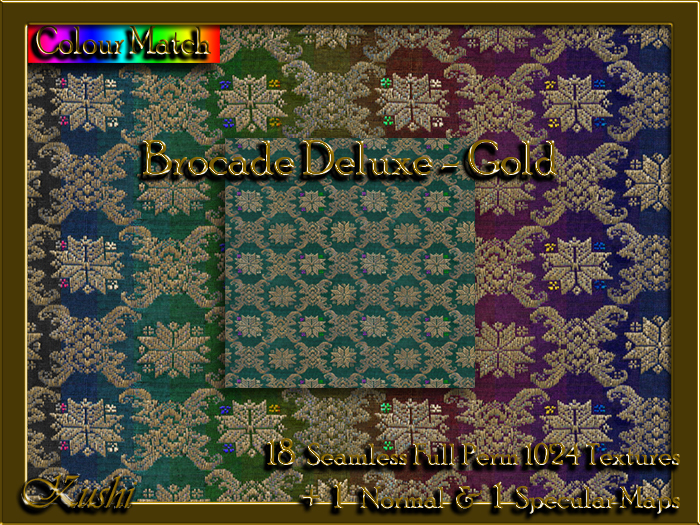 Brocade Deluxe Gold Textures