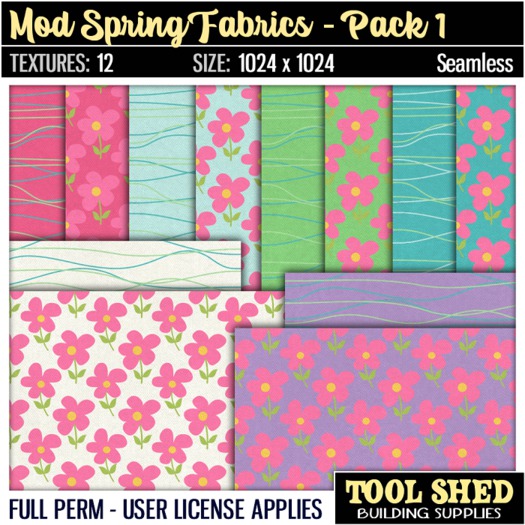 Tool Shed - Mod Spring Fabrics - Pack 1