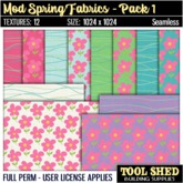 Tool Shed - Mod Spring Fabrics - Pack 1