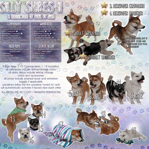 JIAN Silly Shibes II 3. Newspaper Companion BOX RARE