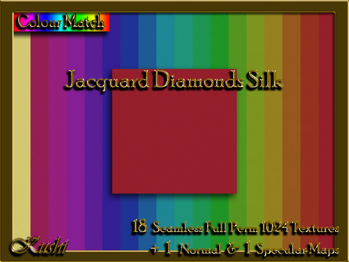 Jacquard Diamonds Silk Solids Textures