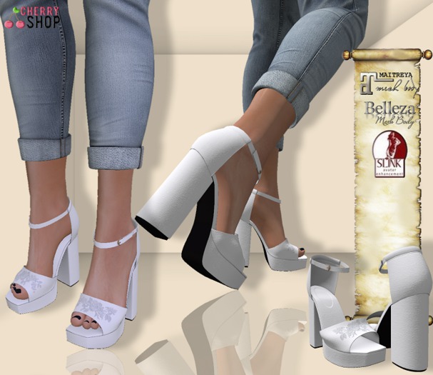 (CHERRY) SHOES WHITE