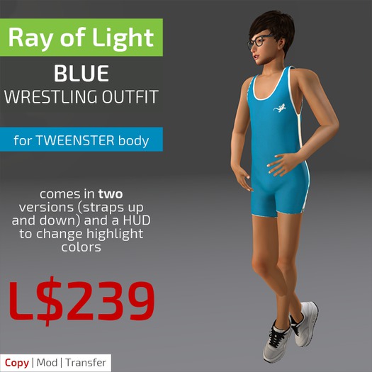 (RL) Wrestling Outfit - blue