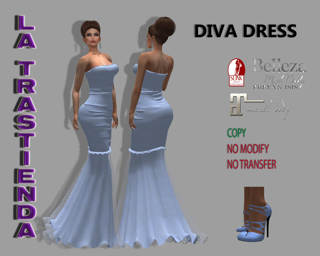 (XR)DIVA DRESS LIGHT BLUE